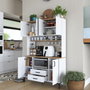 Hanah Home Gabinete Multipropósito JE168 - 3257 Blanco y Nuez